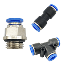 Pneumatic Fittings, Air Fittings, Composite Push To Connect Fittings, Push In Fittings, one touch tube fittings