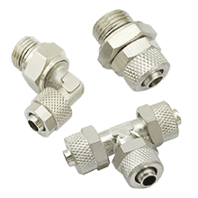 Rapid Screw Fittings For Plastic Tube, Two Touch Fittings | Brass Rapid Air Fittings | Pneumatic Push On Fittings