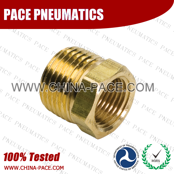 Tacoma Screw Products  1/4 D.O.T. Air Brake Brass Fitting for Nylon  Tubing (Push-In) - 90 Union Elbow
