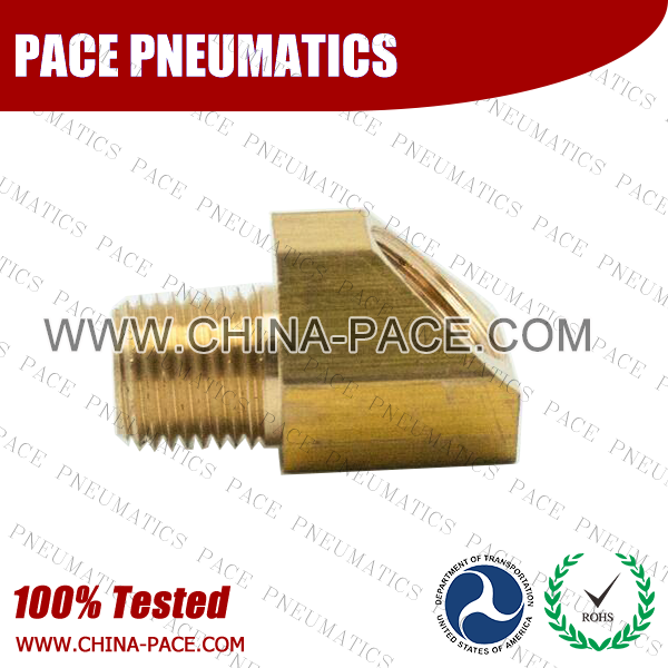 Male Elbow SAE 45 Degree Flare Fittings, Brass Pipe Fittings, Brass Air Fittings, Brass SAE 45 Degree Flare Fittings