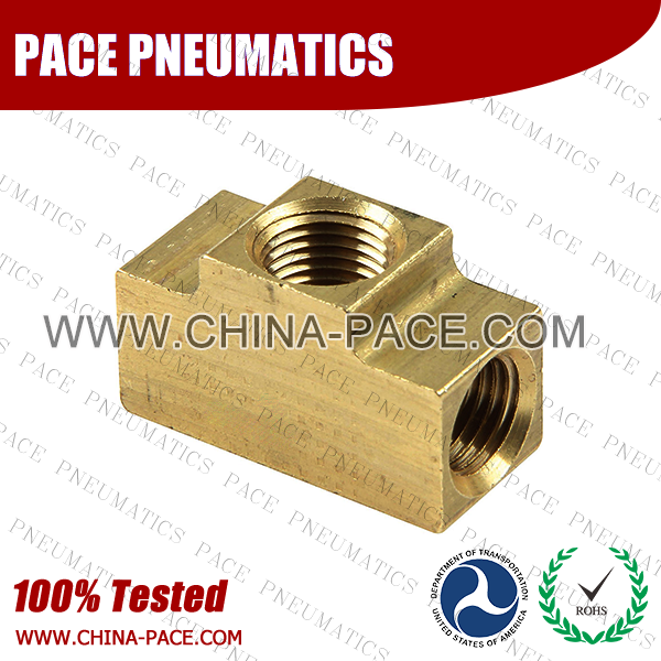 Union Tee SAE 45 Degree Flare Fittings, Brass Pipe Fittings, Brass Air Fittings, Brass SAE 45 Degree Flare Fittings
