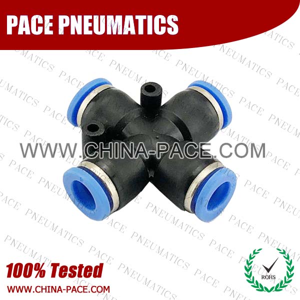 PZA,Pneumatic Fittings with npt and bspt thread, Air Fittings, one touch tube fittings, Pneumatic Fitting, Nickel Plated Brass Push in Fittings
