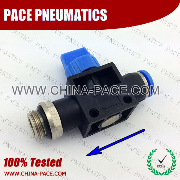 HVFS-G,Hand Valve,Pneumatic Fittings, Air Fittings, one touch tube fittings, Pneumatic Fitting, Nickel Plated Brass Push in Fittings